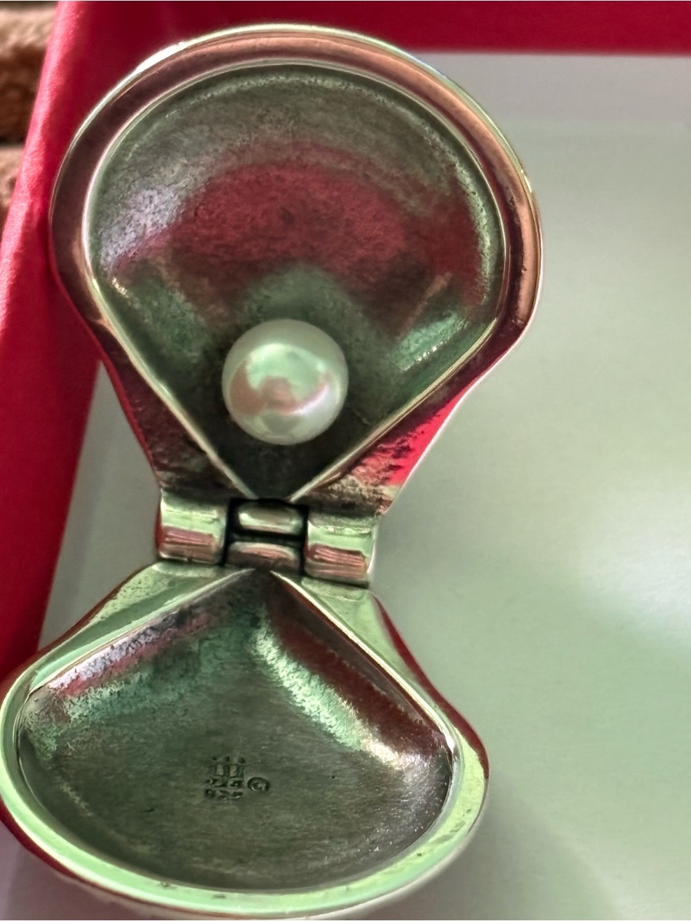 James Avery Silver Seashell Locket Charm - Picture 2 of 3